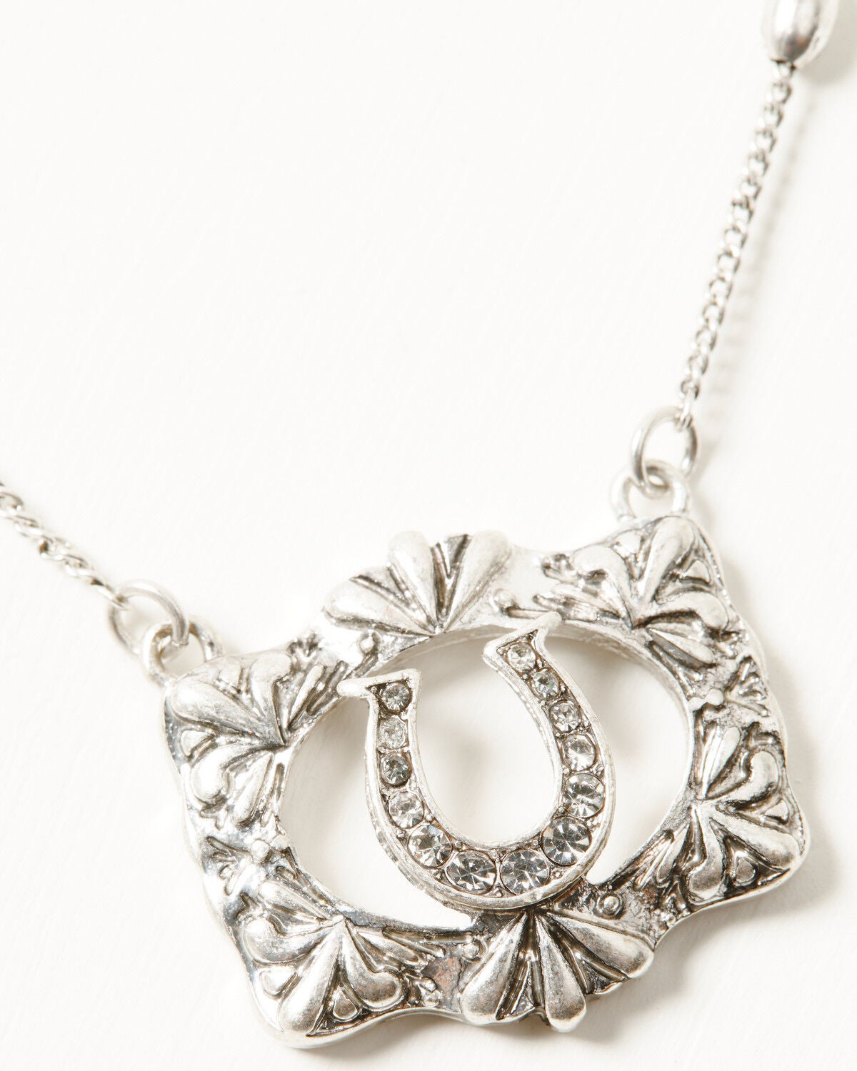 Image #3 - Lainey Wilson Women's Horseshoe Pendant Necklace, Silver, hi-res