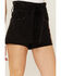 Image #2 - Velvet Heart Women's Paper Bag Tie Waist High Rise Shorts, Black, hi-res