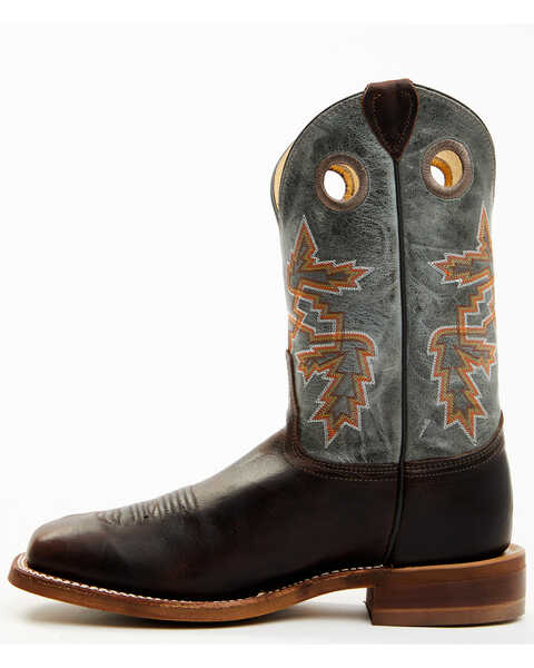 Justin Men's Bender Western Boots - Broad Square Toe, Brown, hi-res