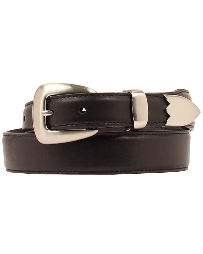 Double Barrel Three Piece Buckle Set Basic Leather Belt | Boot Barn