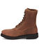 Image #3 - Justin Men's 8" Livestock Lace-Up Work Boots - Steel Toe, Brown, hi-res