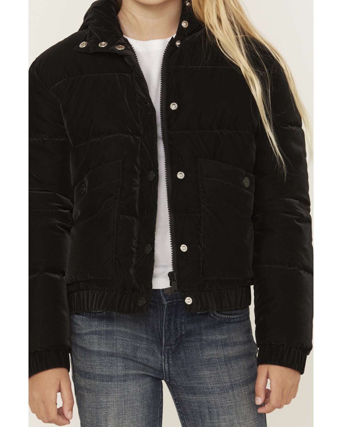 Image #3 - Urban Republic Little Girls' Twill Hooded Puffer Jacket, , hi-res