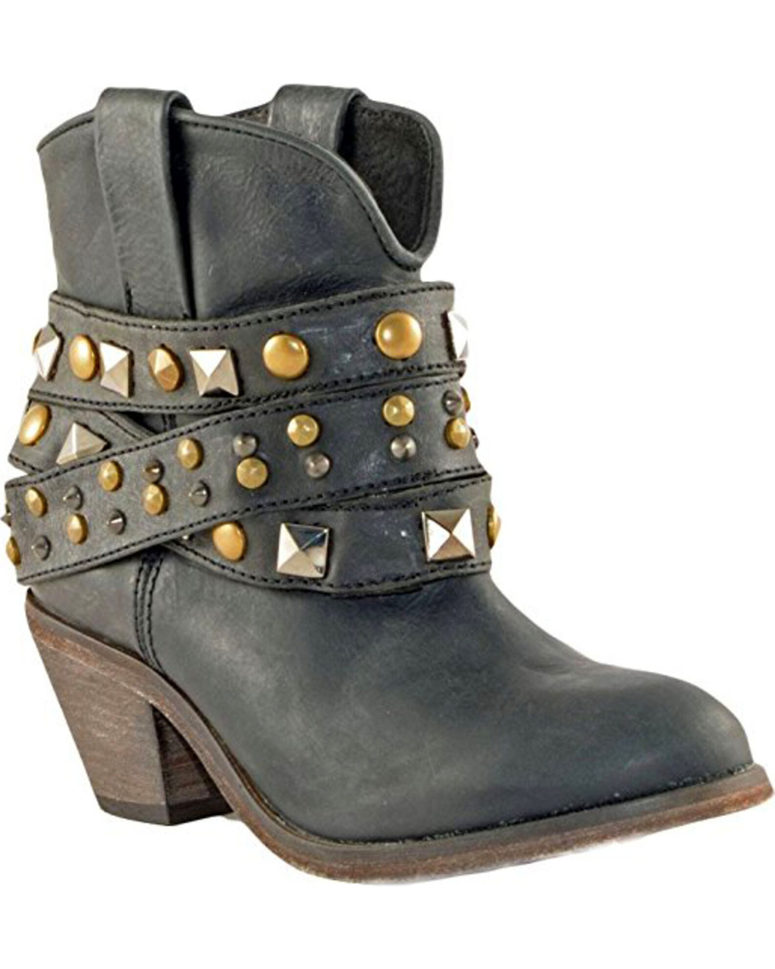 Corral studded strap ankle boots 2025
