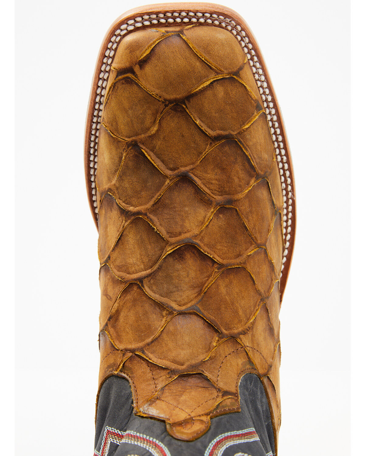 Image #6 - Horse Power Men's Honey Filet Of Fish Print Western Boots - Square Toe, Tan, hi-res