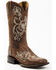 Image #1 - Shyanne Women's Lasy Western Boots - Broad Square Toe, Brown, hi-res