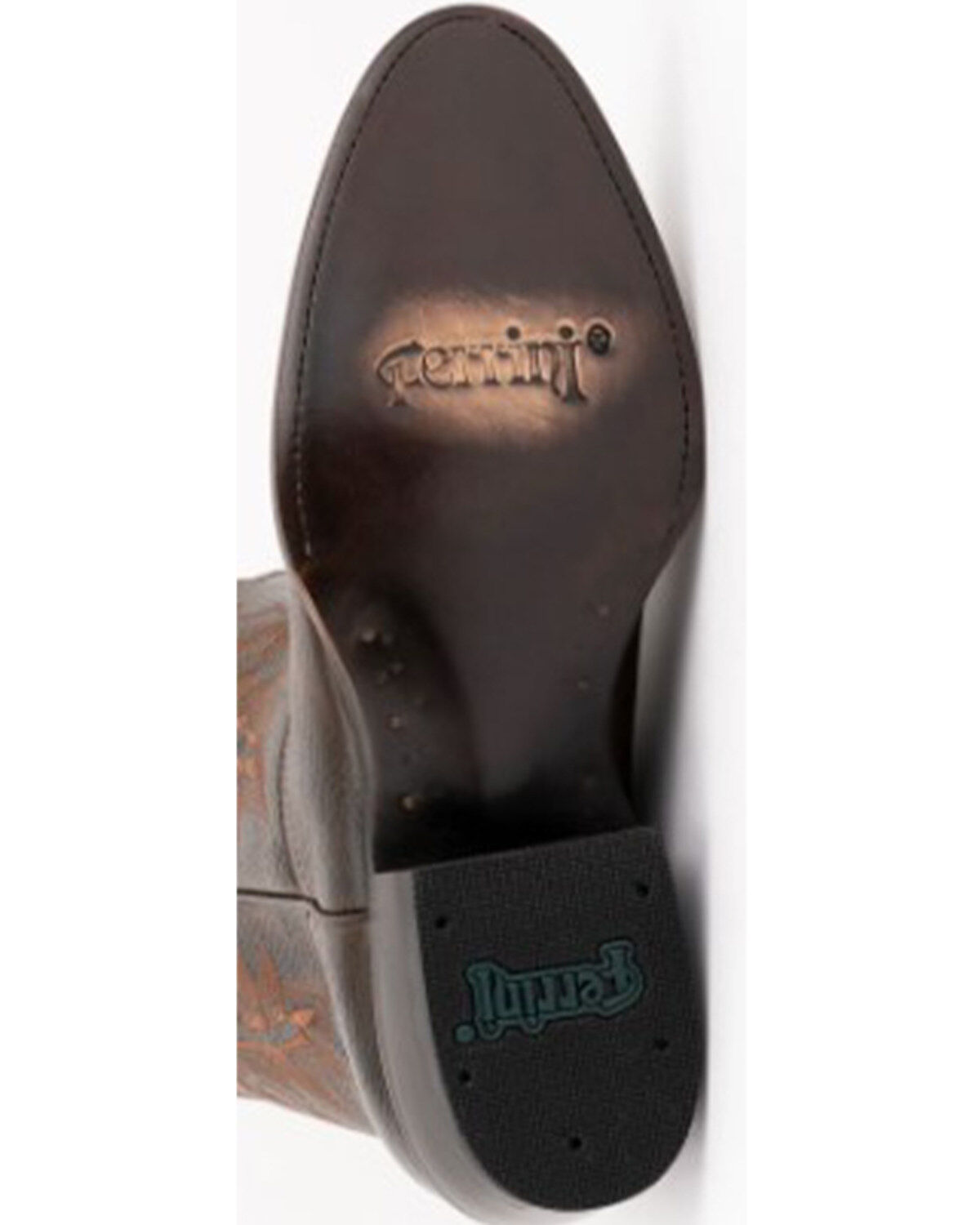 Image #7 - Ferrini Men's Remington Western Boots - Round Toe, Chocolate, hi-res