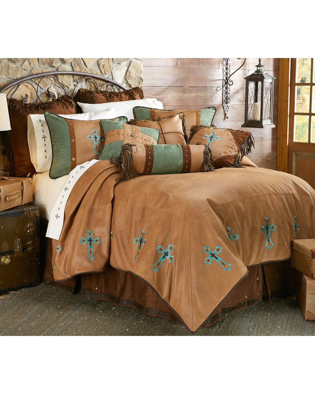 Image #1 - HiEnd Accents Las Cruces II King Comforter Set - 5 Piece, Multi, hi-res