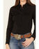 Image #3 - Shyanne Women's Long Sleeve Snap Vented Riding Shirt, Black, hi-res