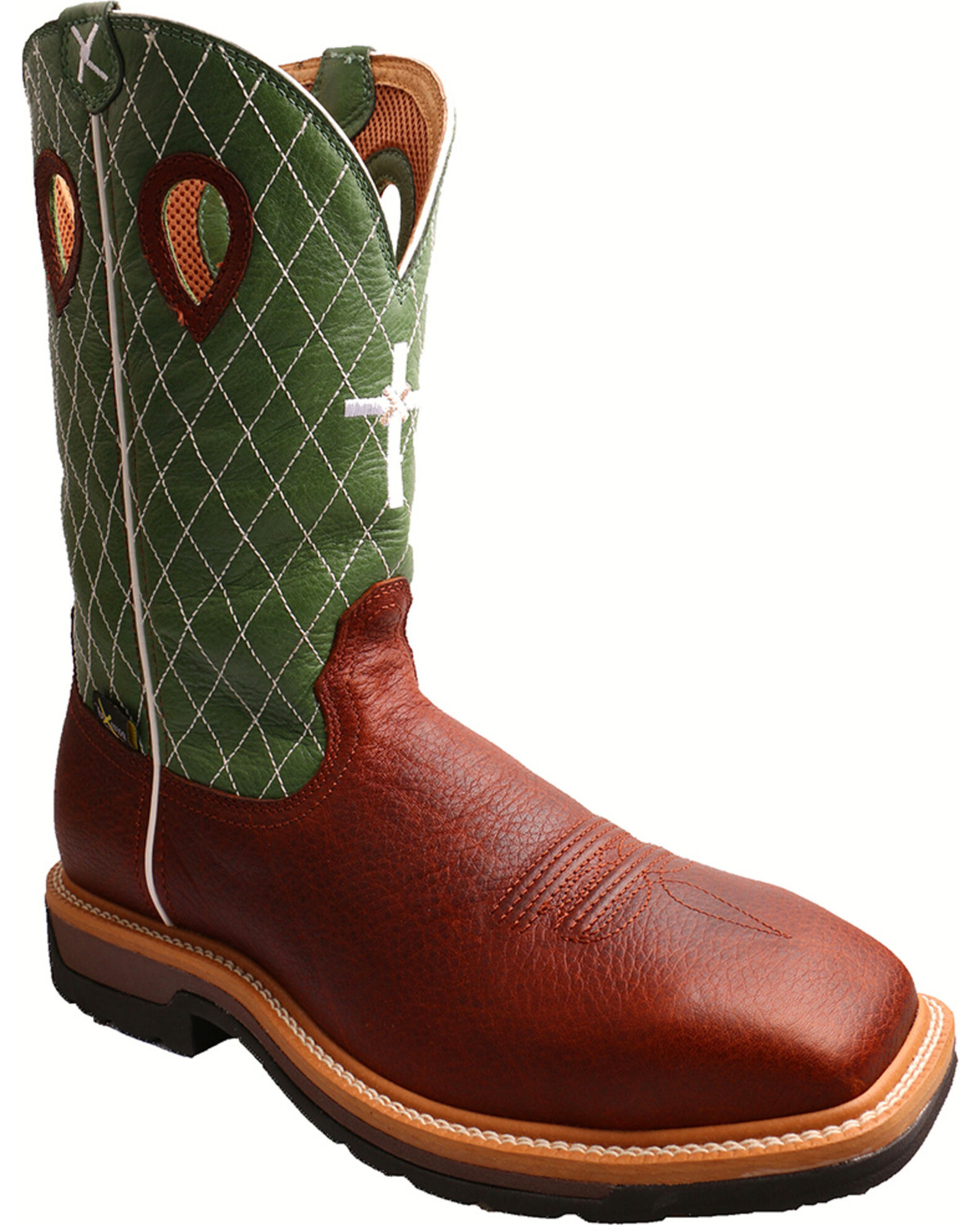Square toe cheap met guard boots