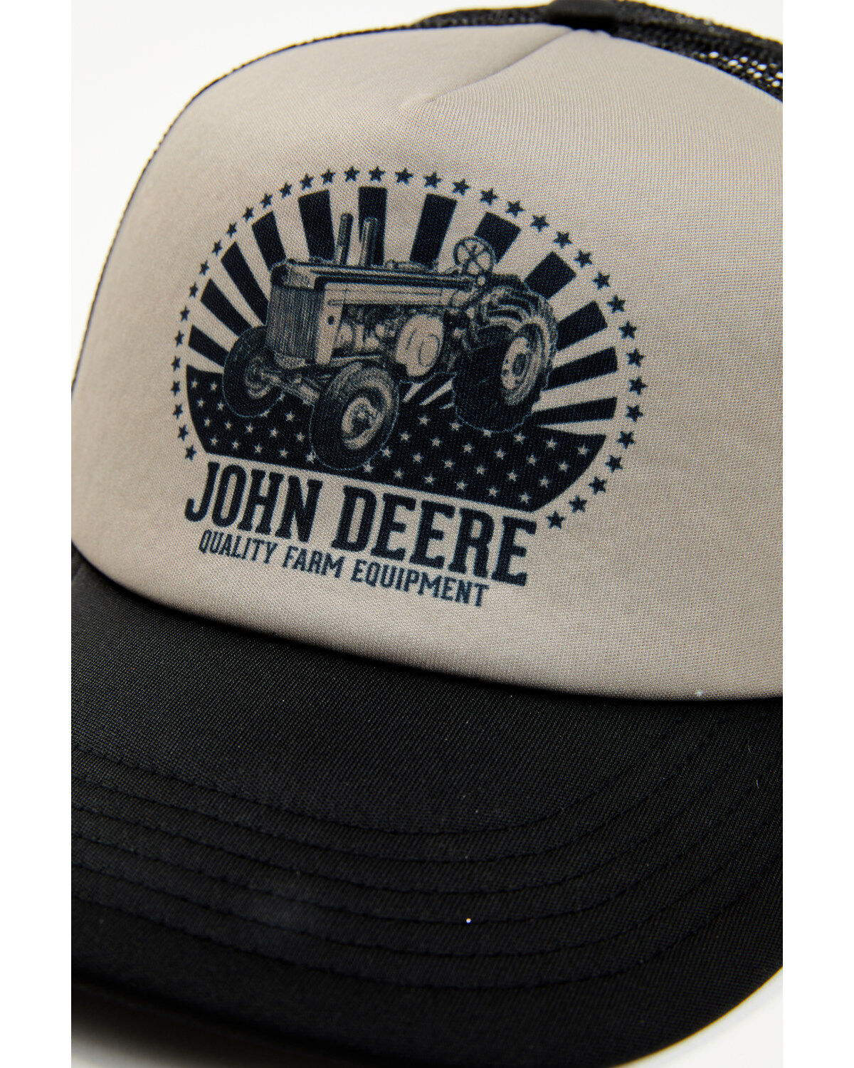 Image #2 - John Deere Men's Foam Front Trucker Cap, Olive, hi-res