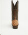 Image #5 - Tanner Mark Men's Ostrich Print Western Boots - Broad Square Toe, Brown, hi-res