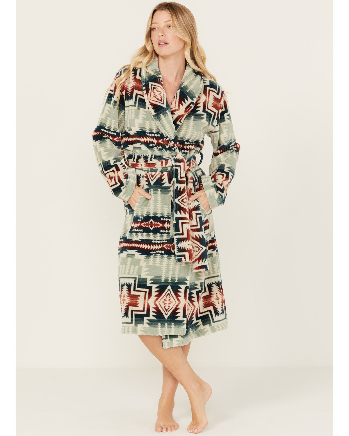 Image #1 - Pendleton Women's Print Robe, , hi-res