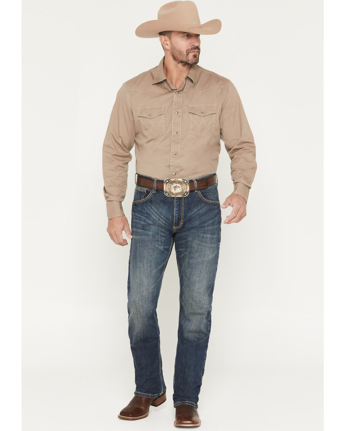 Wrangler 20X Men's Midland 42 Vintage Slim Bootcut Jeans