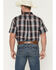 Image #4 - Cody James Men's Bowen Plaid Print Short Sleeve Button-Down Stretch Western Shirt, Purple, hi-res