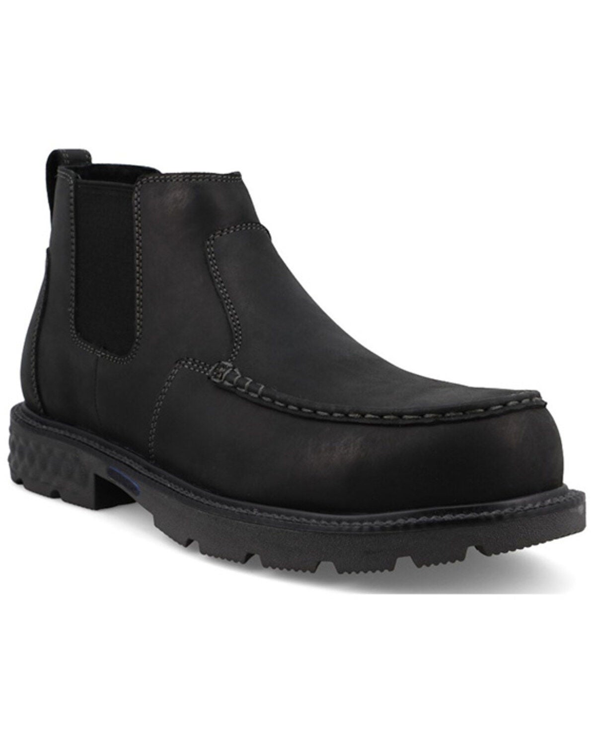 Twisted X Men's 4" Chelsea Moc Work Boots - Nano Toe, Black, hi-res