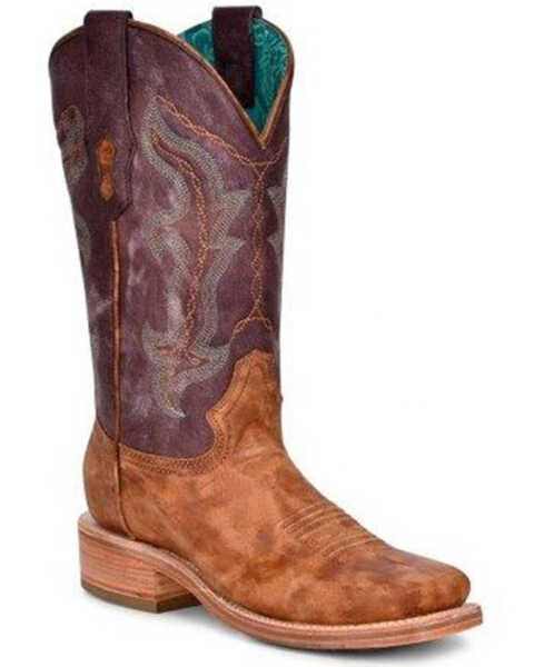 Corral Women's Rodeo Collection Western Boots - Broad Square Toe, Sand, hi-res