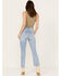 Image #3 - Rolla's Women's Light Medium Wash High Rise Bleeker Original Straight Jeans, Medium Wash, hi-res
