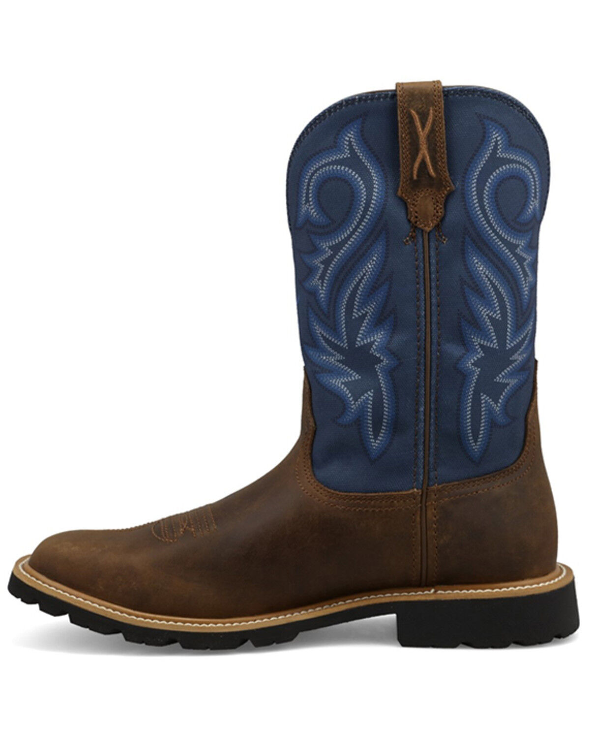 Image #3 - Twisted X Men's 11" Tech X™ Performance Western Boots - Broad Square Toe, Brown, hi-res