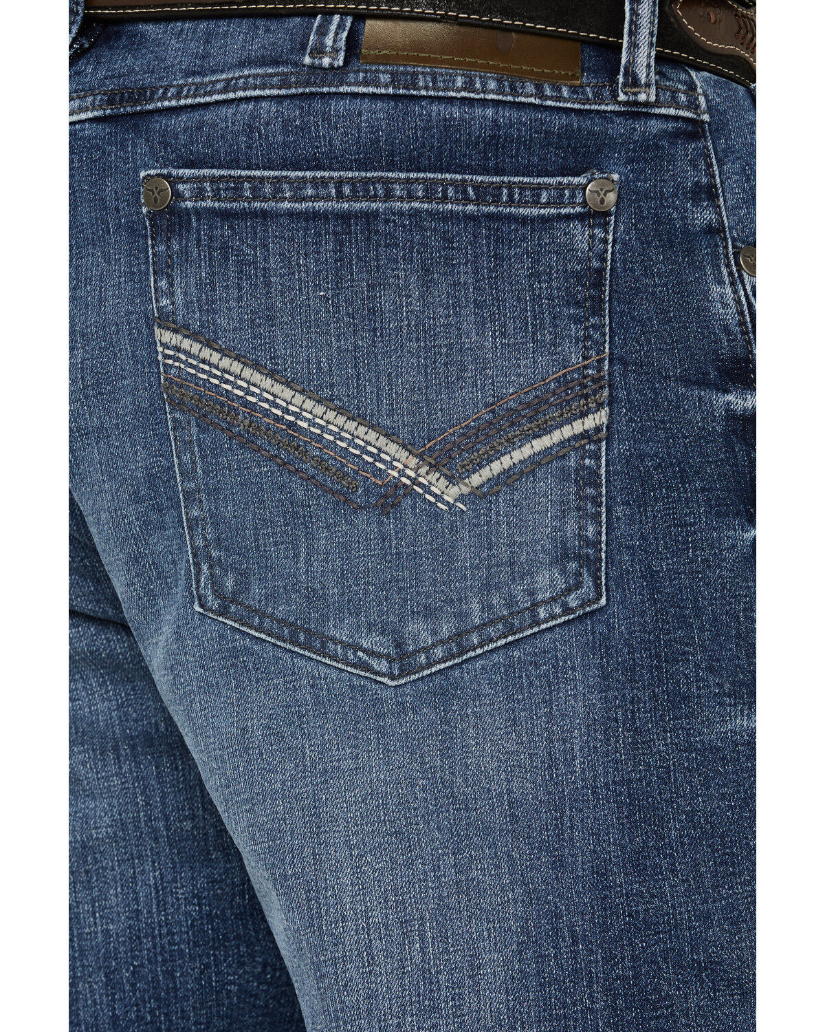 Image #4 - Wrangler 20X Men's Allendale Medium Wash Extreme Relaxed Straight Stretch Denim Jeans, Medium Wash, hi-res