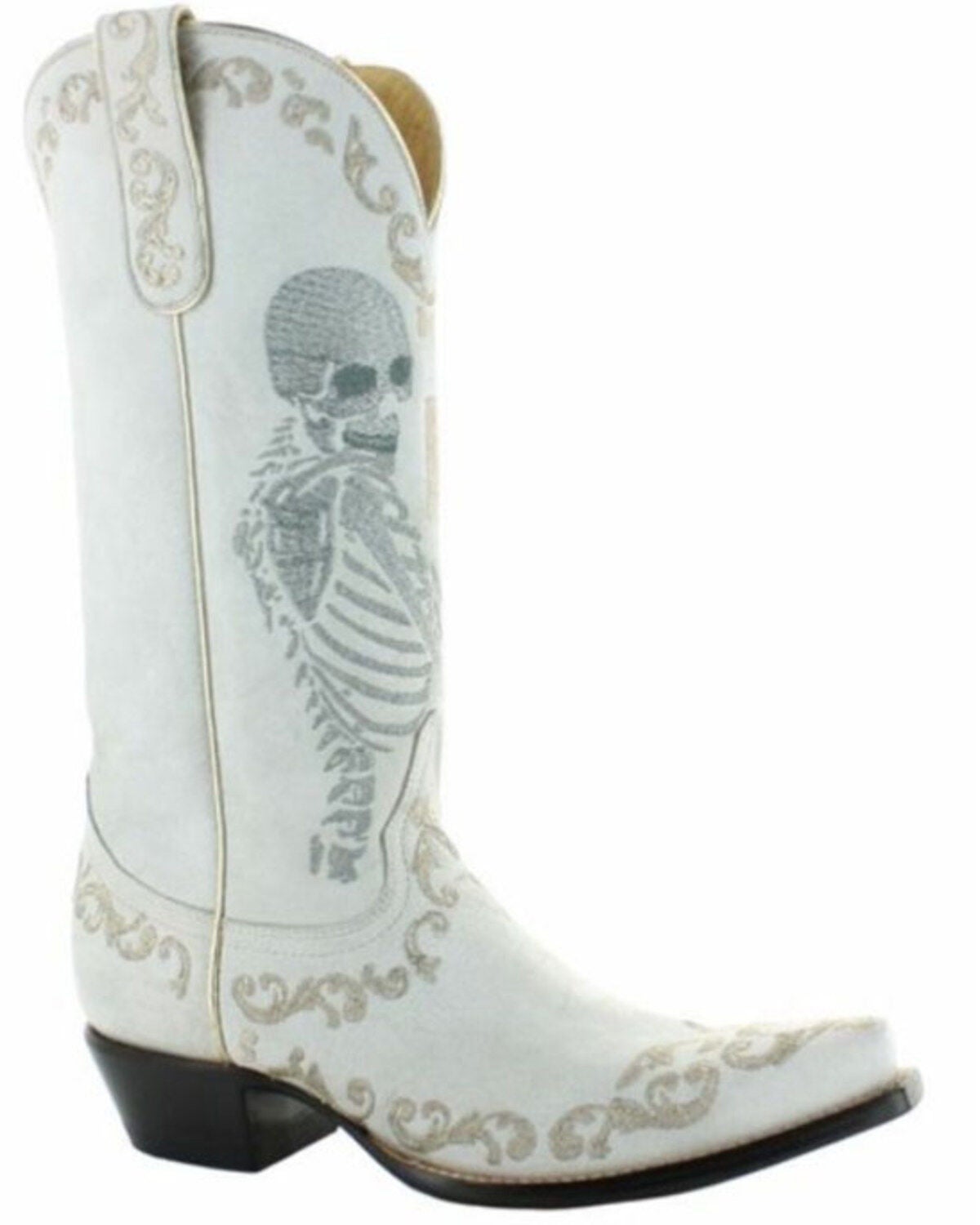 Yippee Ki Yay Women's Selfie Western Boots - Snip Toe, White, hi-res