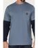 Hawx Men's Layered Pocket Twofer Sleeve Work T-Shirt , Light Blue, hi-res