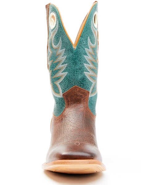 Image #4 - Cody James Men's Union Ocean Western Boots - Broad Square Toe, Green, hi-res