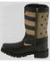 Image #3 - Milwaukee Leather Women's Stars & Stripes Harness Motorcycle Boots - Square Toe, Black, hi-res