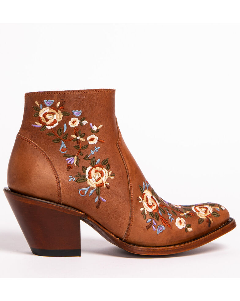 Shyanne Women’s Floral Embroidered Booties Round Toe Boot Barn