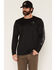 Image #1 - Carhartt Men's Force Sun Defender&trade; Lightweight Long Sleeve Graphic T-Shirt, Black, hi-res