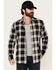 Image #1 - Brothers and Sons Men's Newton Plaid Print Long Sleeve Button-Down Western Shirt, Black, hi-res