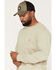 Image #2 - Carhartt Men's Deerborn Logo Loose Fit Long Sleeve Graphic T-Shirt, Olive, hi-res