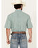 Image #4 - George Strait by Wrangler Men's Geo Print Short Sleeve Button-Down Stretch Western Shirt, Turquoise, hi-res
