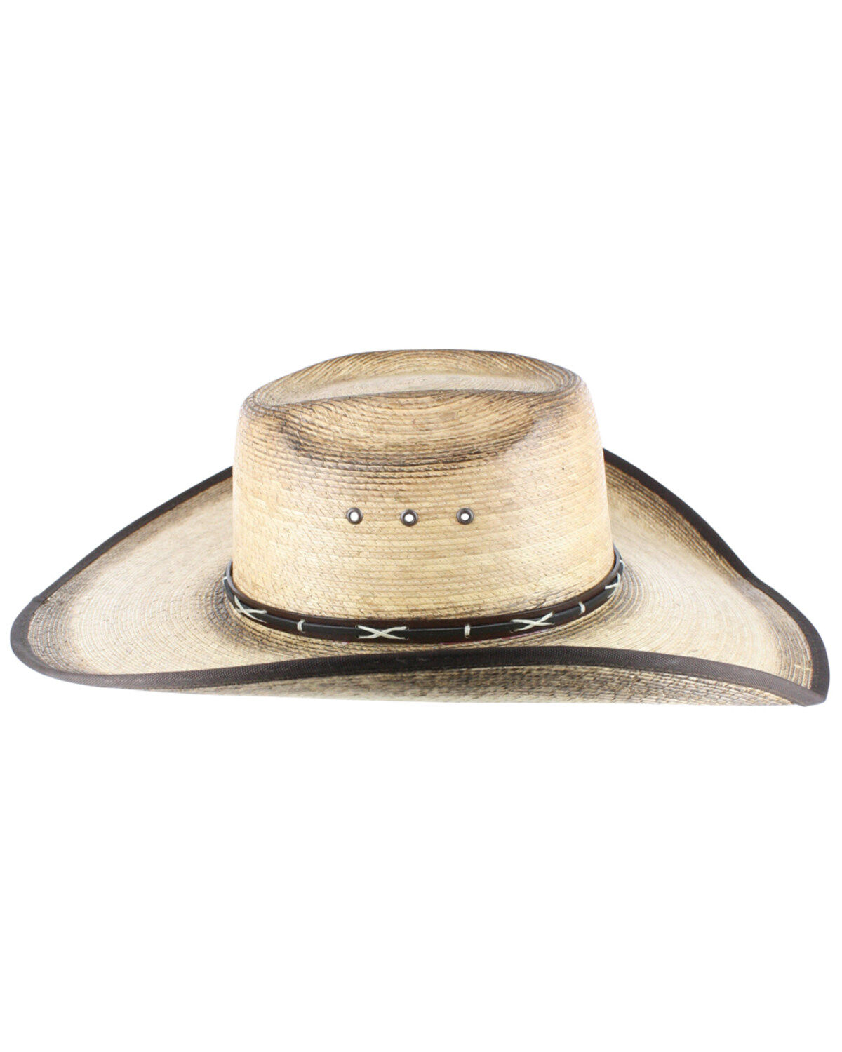 Image #4 - Cody James® Men's Palm Leaf Cowboy Hat, Natural, hi-res