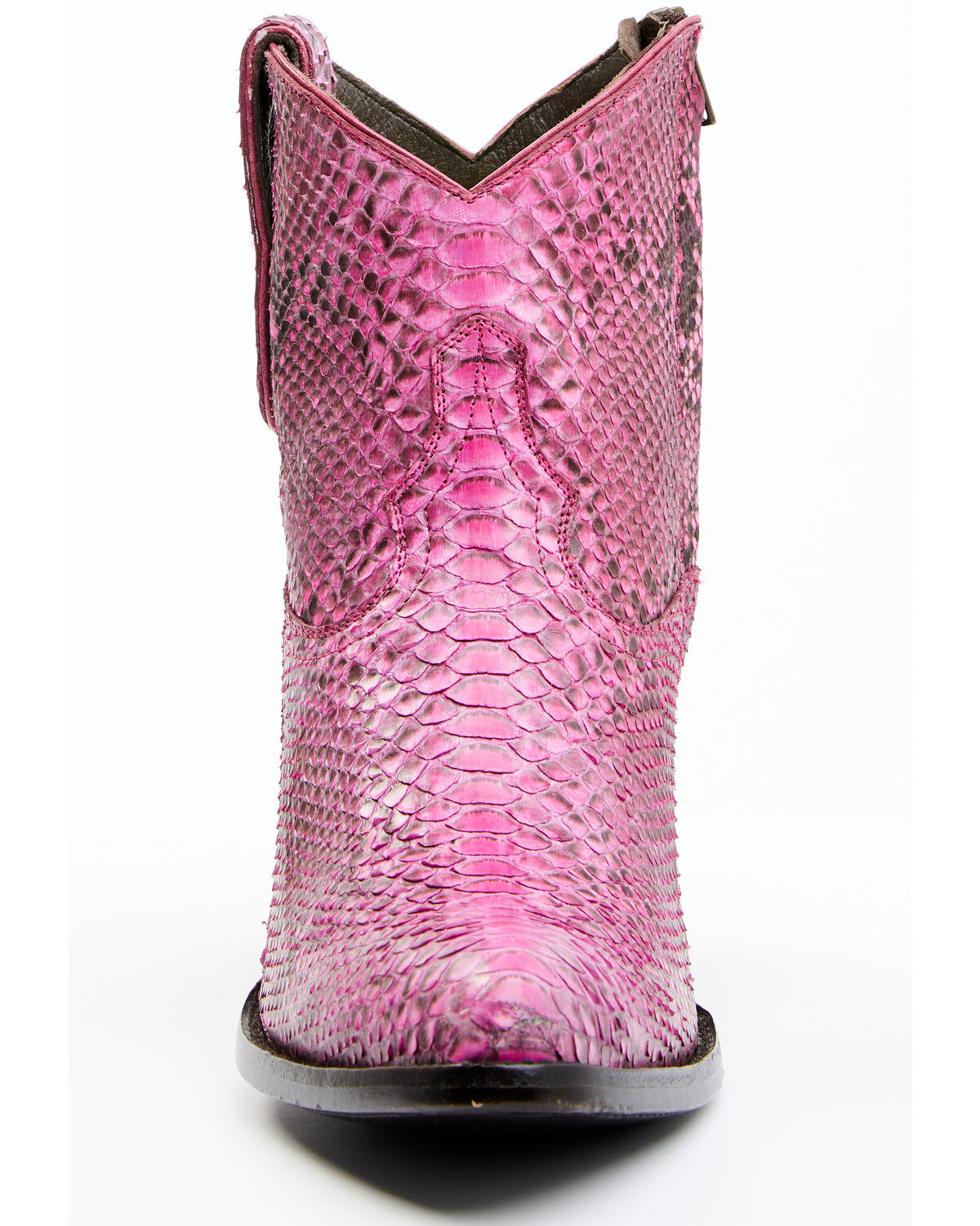 Image #4 - Idyllwind Women's Badass Exotic Python Western Booties - Round Toe, Pink, hi-res
