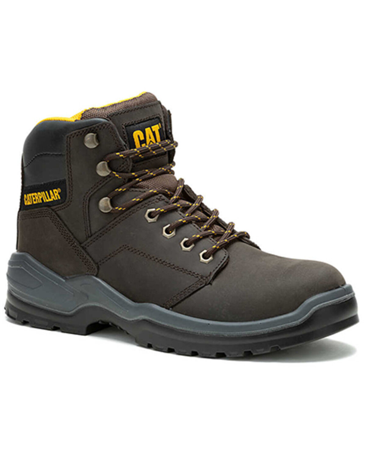 Image #1 - Caterpillar Men's Striver Lace-Up Work Boots - Steel Toe, Brown, hi-res