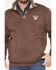 Image #3 - Cowboy Hardware Men's 1/4 Zip Fleece Pullover, Dark Brown, hi-res