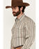 Image #2 - Panhandle Select Men's Striped Long Sleeve Pearl Snap Western Shirt, Sand, hi-res