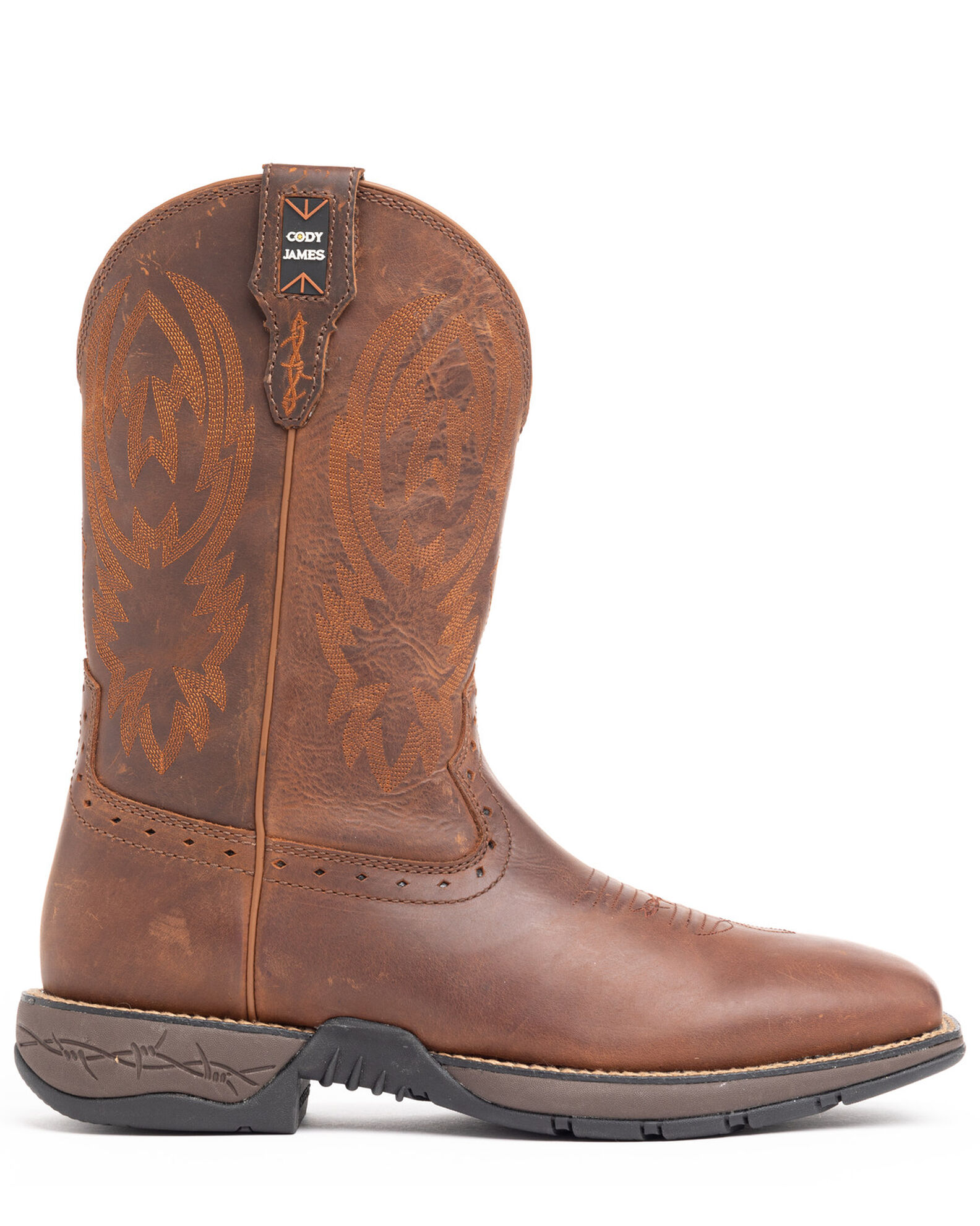 Brothers and Sons Men s Fishing Lite Western Performance Boots Broad Square Toe Boot Barn