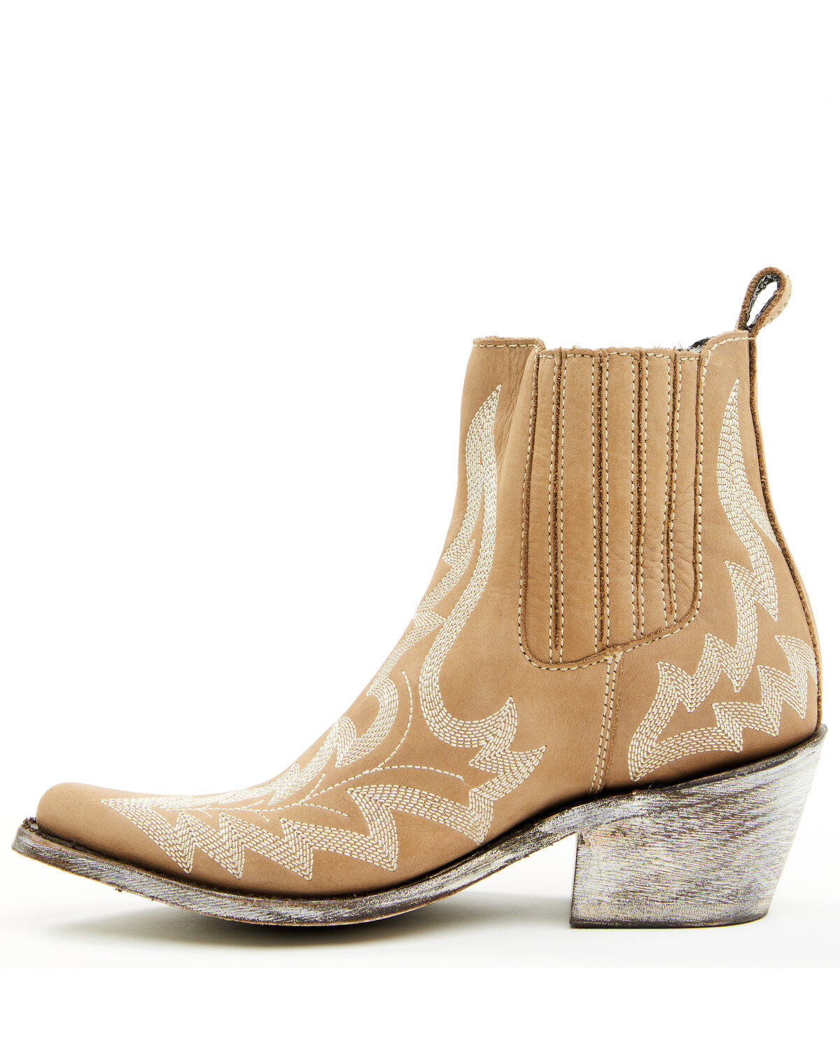 Image #3 - Liberty Black Women's Simone Classic Western Booties - Round Toe, Taupe, hi-res