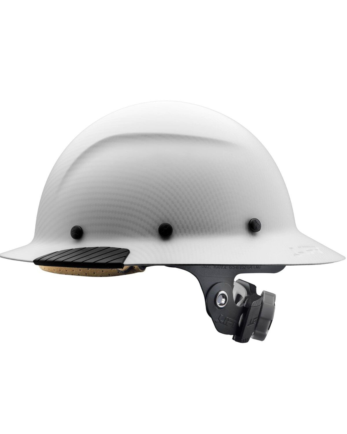 Image #4 - Lift Safety DAX White Carbon Fiber Resin Full Brim Hard Hat, White, hi-res