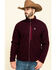 Image #1 - Ariat Men's Malbec Heather Bowdrie Bonded Full Zip Front Jacket, Wine, hi-res