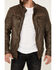Mauritius Leather Men's Cove Lamb Leather Jacket , Brown, hi-res