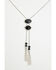 Image #1 - Lainey Wilson Women's Stone Tassel Bolo Necklace, Black, hi-res