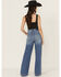 Image #3 - Daze Women's Far Out Medium Wash High Rise Trouser Denim Jeans, Medium Wash, hi-res