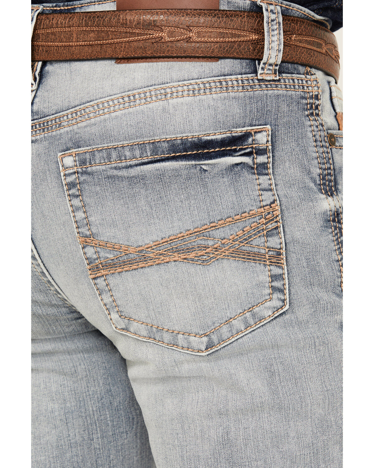 Image #4 - RANK 45® Men's Ringo Wash Ambush Slim Straight Performance Stretch Denim Jeans, Blue, hi-res