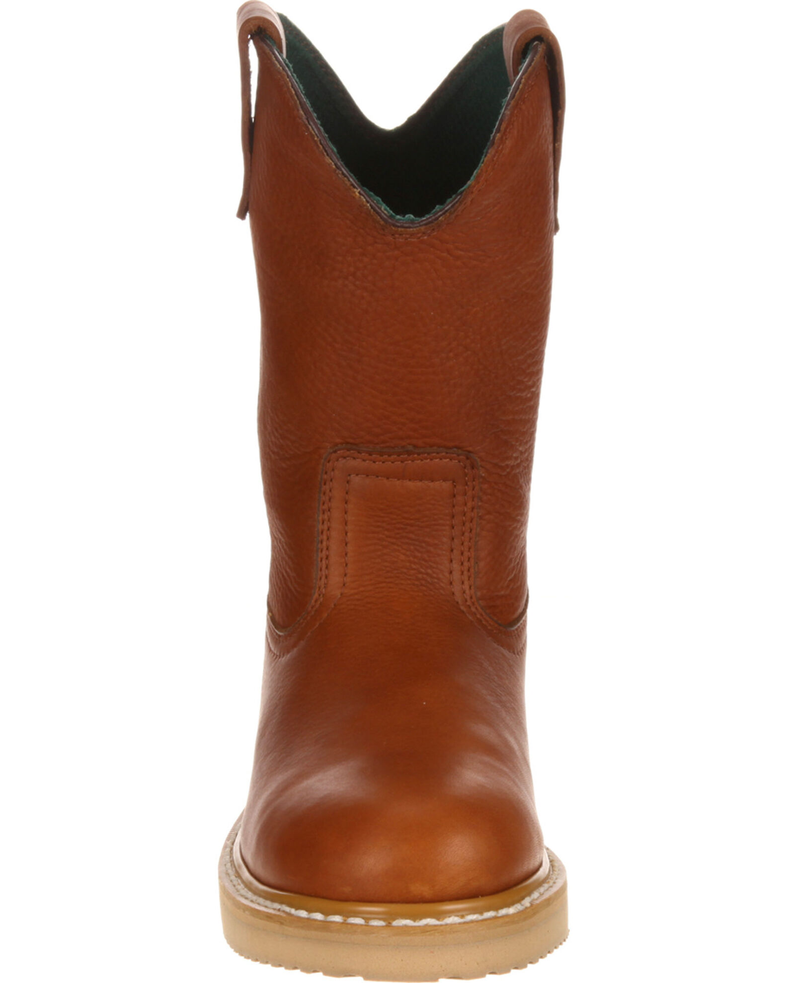 Image #4 - Georgia Men's Farm & Ranch Wellington Work Boots, Gold, hi-res