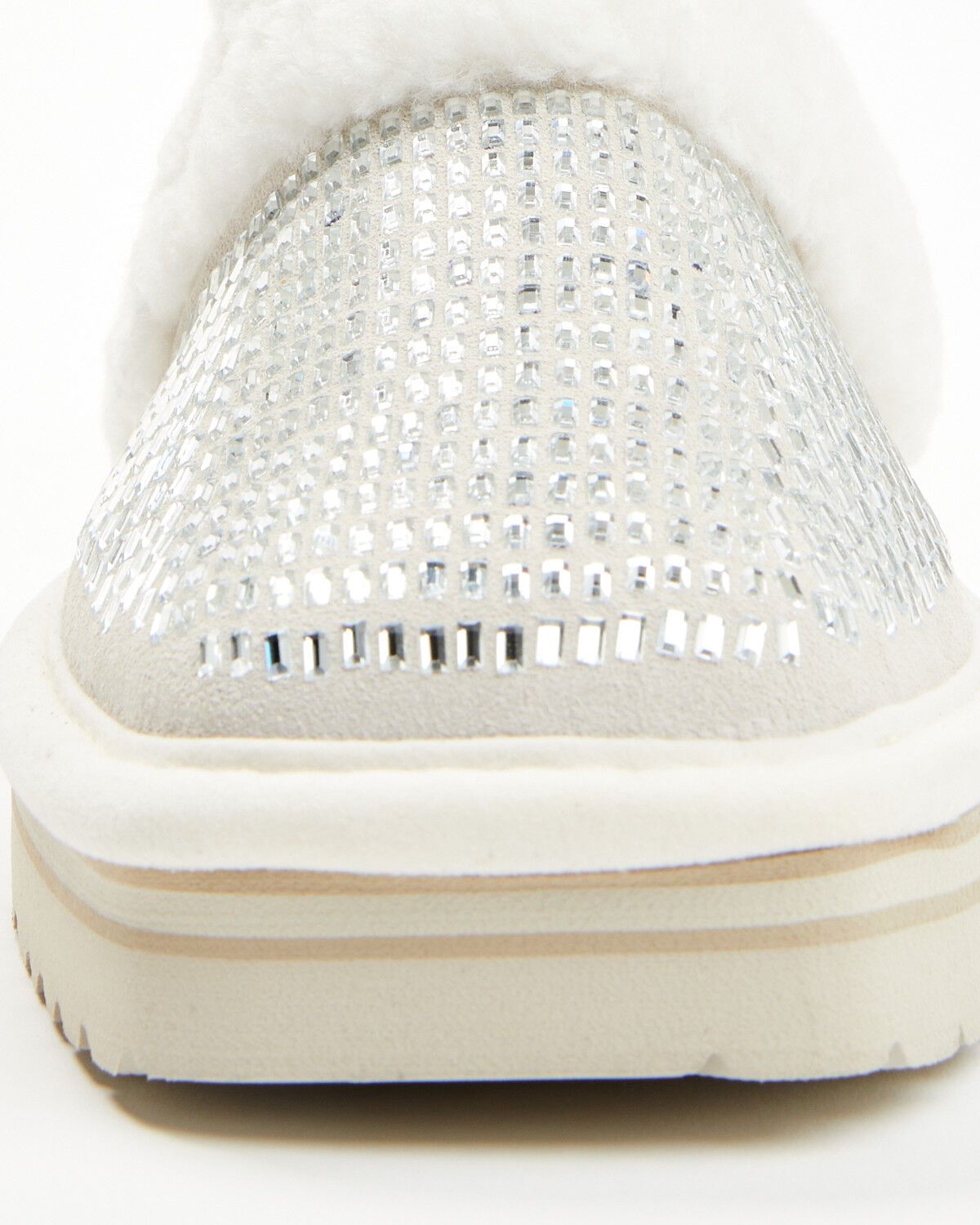 Image #4 - Ariat Women's Jackie Square Toe Platform Slippers, Cream, hi-res