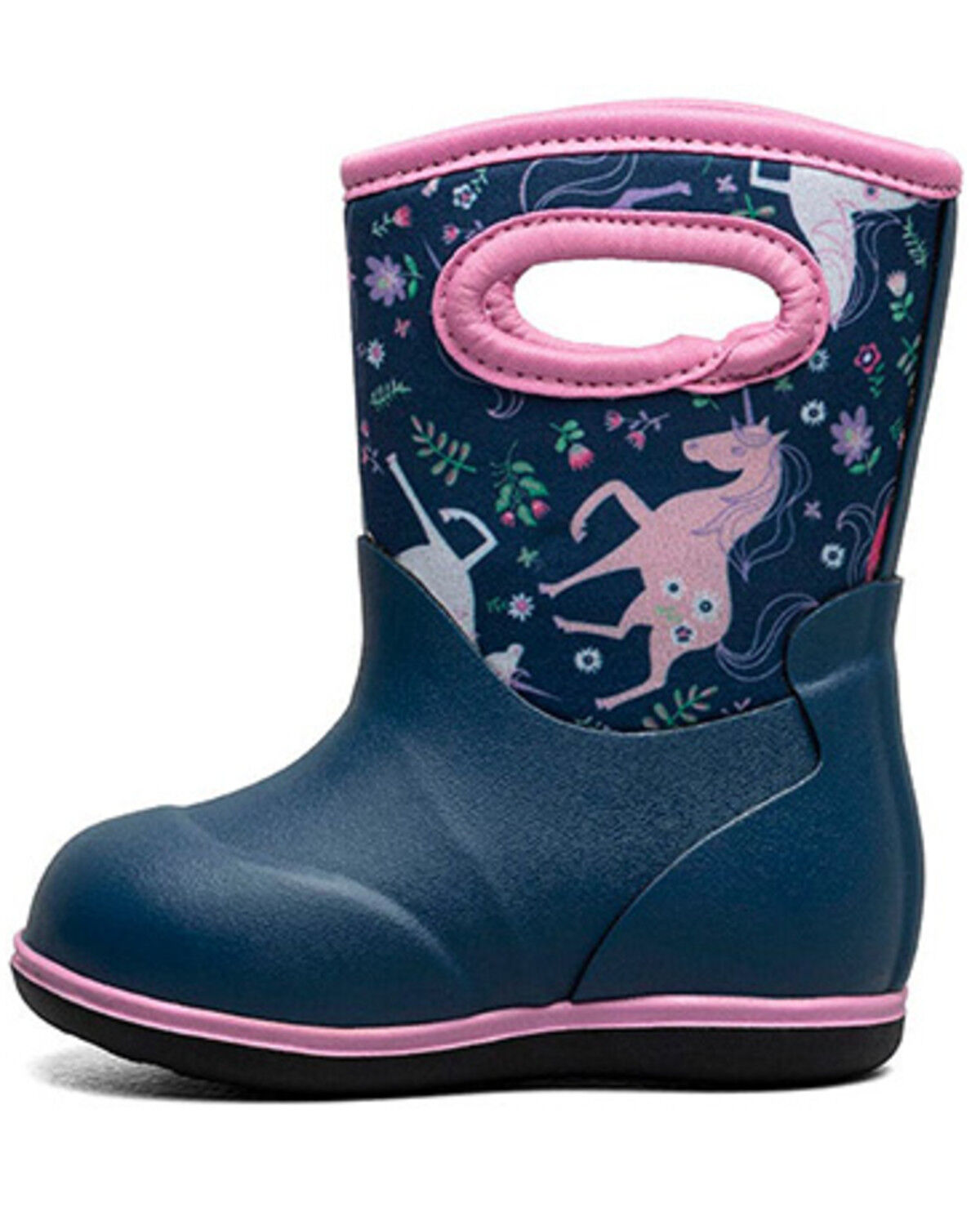 Image #3 - Bogs Toddler Girls' Classic Unicorn Meadow Rainboots, Blue, hi-res