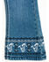 Image #3 - Cowgirl Hardware Toddler Girls' Medium Wash Running Horse Embroidered Bootcut Stretch Denim Jeans, Medium Wash, hi-res