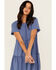 Image #2 - Originality Women's Tiered Mini Dress, Blue, hi-res
